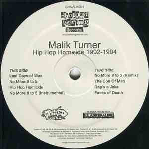 Malik Turner - Hip Hop Homicide 1992-1994 EP download free